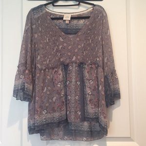 Knox Rose Sheer Summer Blouse